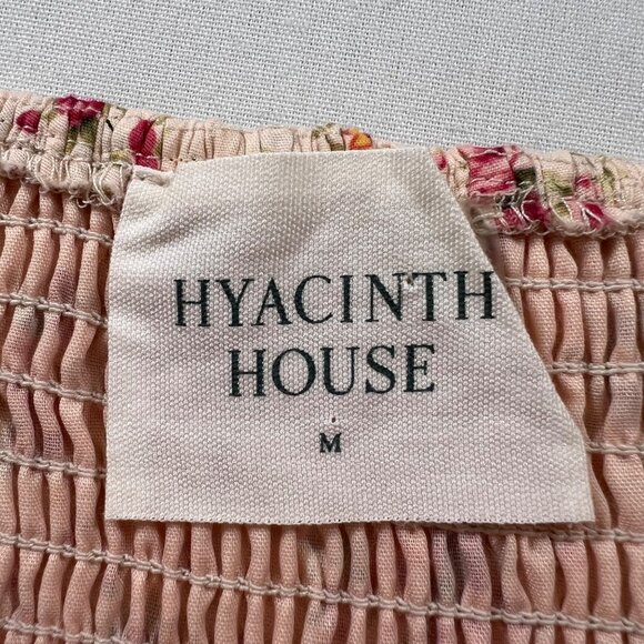 Tuckernuck Hyacinth House Addison Blouse in Cream Floral Ruffle Neck Size Medium - Picture 6 of 11